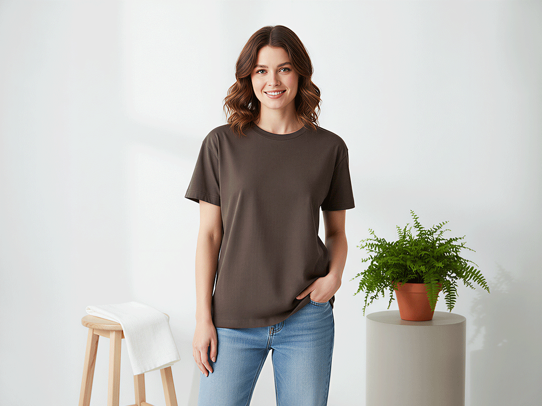 Classic Color Cotton T-Shirt - View 1