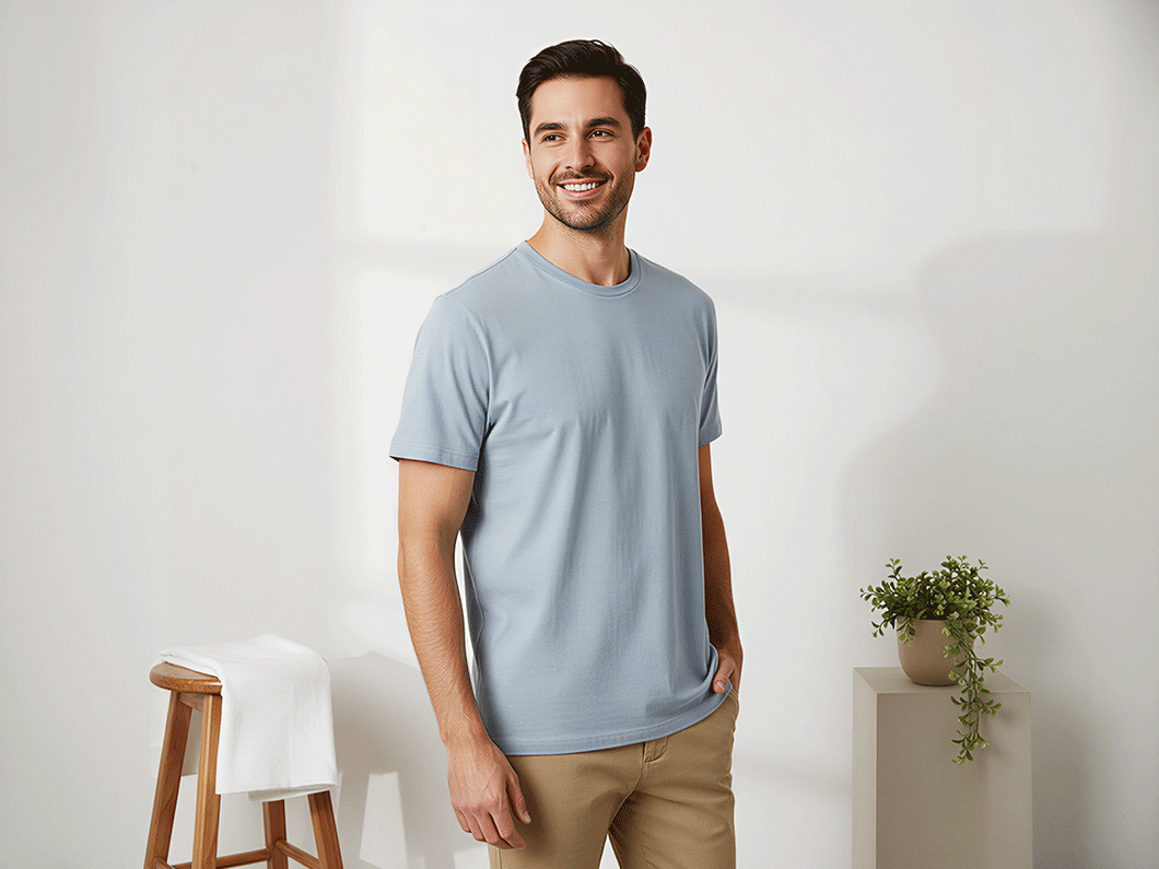 Classic Color Cotton T-Shirt - View 2