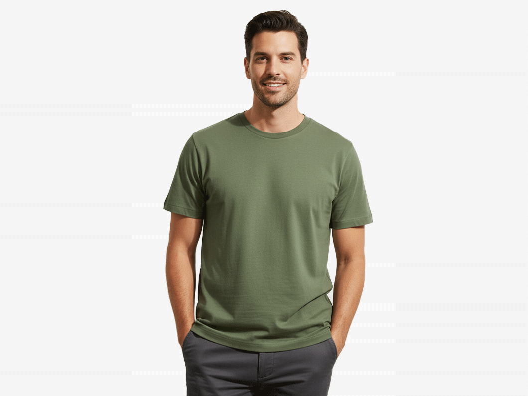 Vibrant Color Cotton T-Shirt - View 2