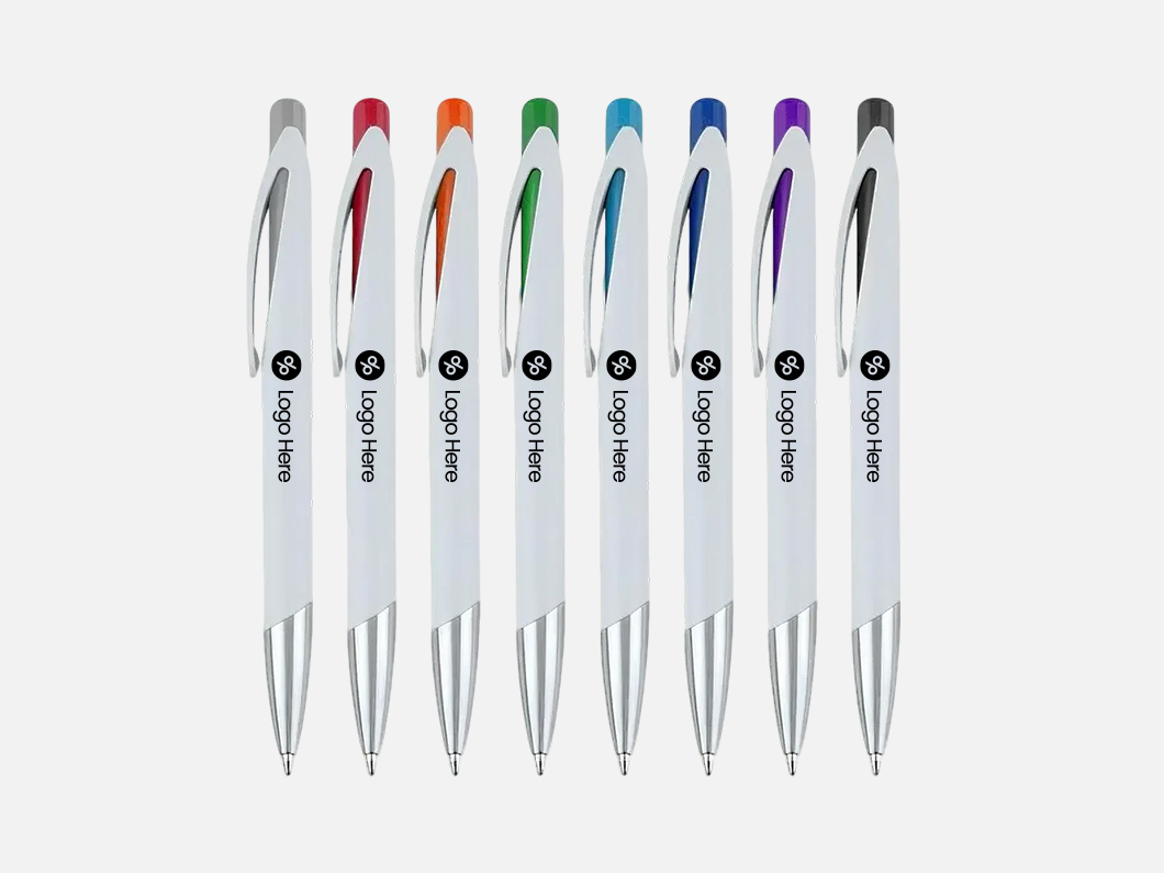 White Accent Ballpoint Pen