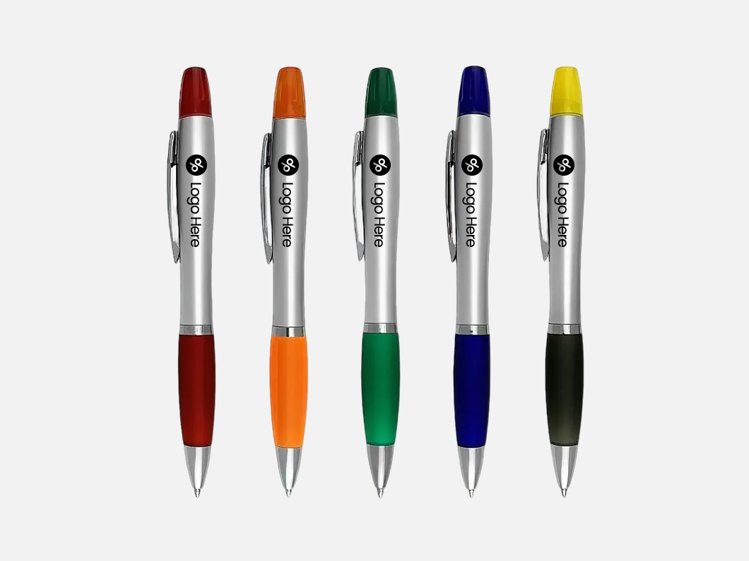 2-in-1 Ballpoint & Highlighter Pen