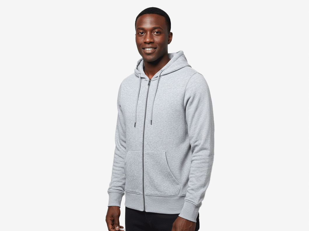 French Terry Zip Hoodie - View 2