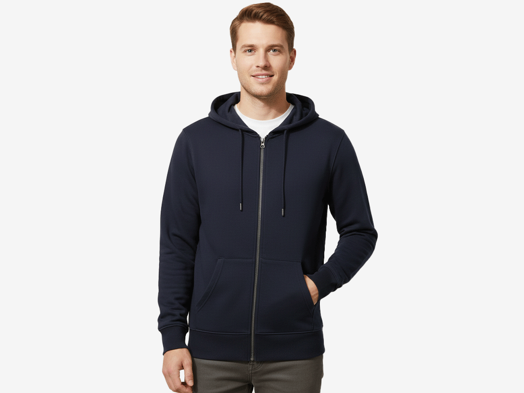 French Terry Zip Hoodie - View 3