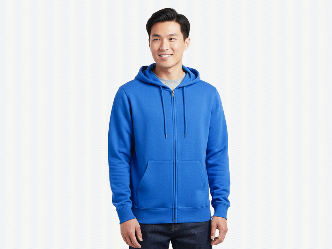 Casual Fleece Zip Hoodie - View 2