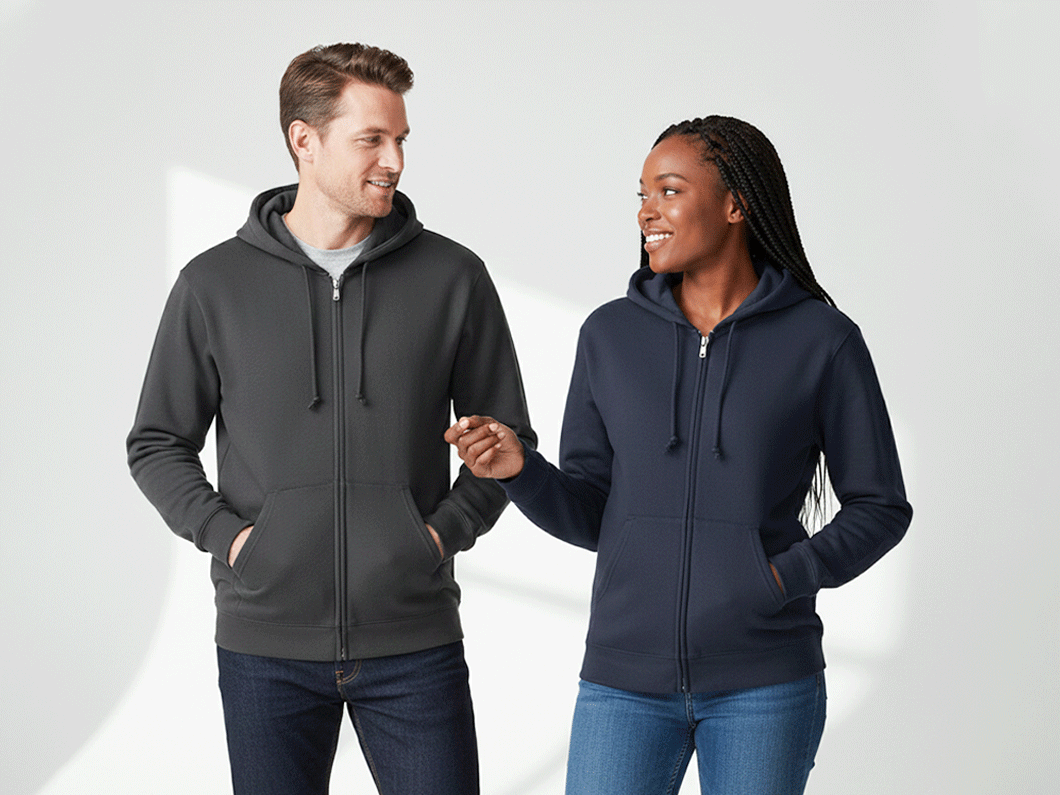 Blank Zip-Up Hoodie by Gildan - View 1