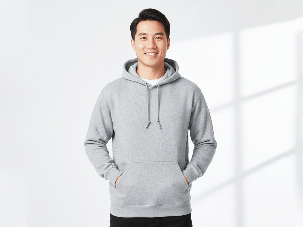 Blank Pullover Hoodie by Gildan - View 3