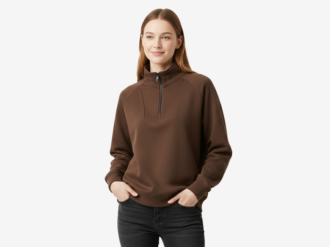 Polished Quarter-Zip Sweatshirt - View 3