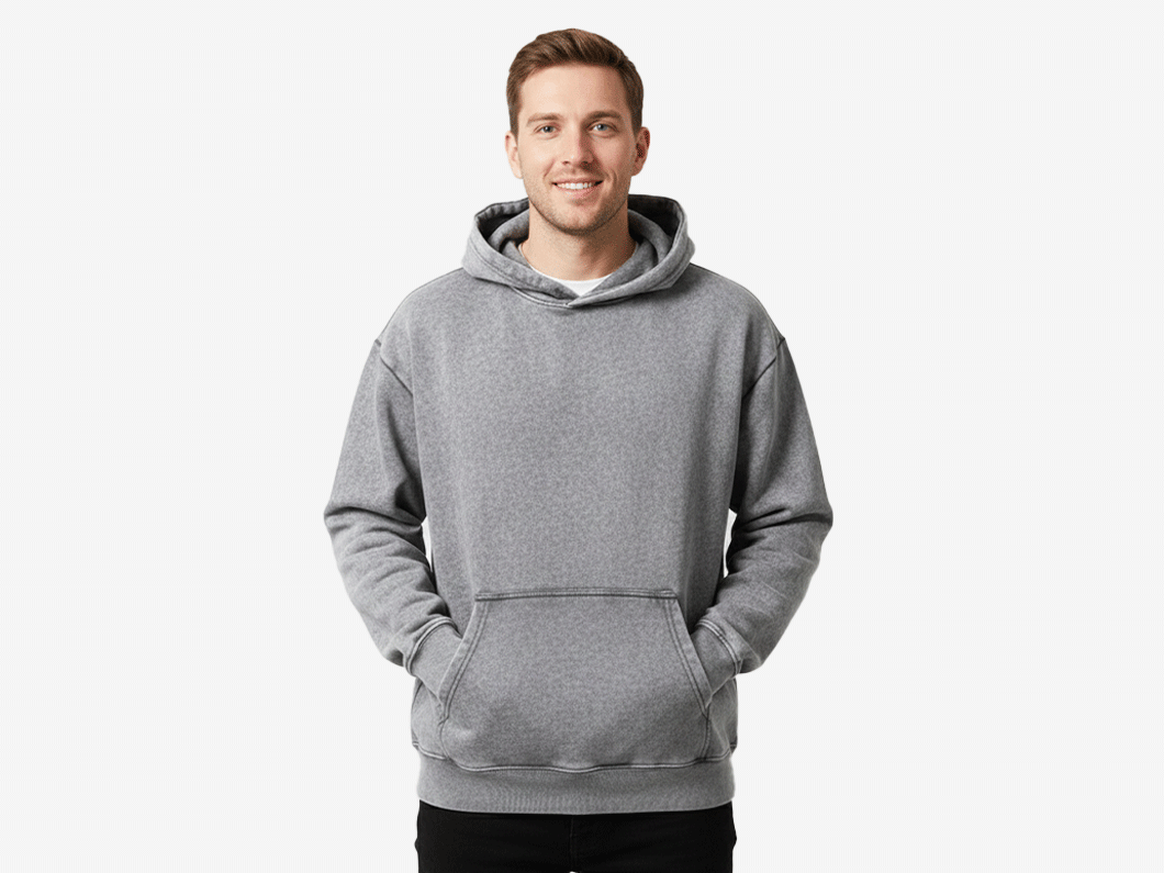 Heavy Vintage Washed Hoodie - View 3