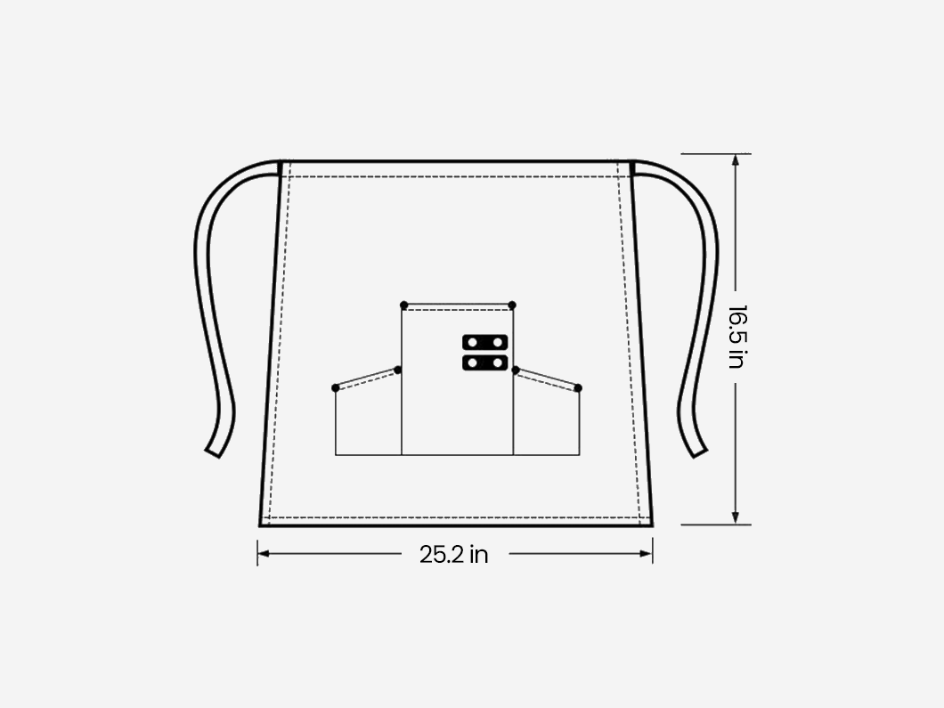 Utility Waist Apron with Pockets - View 5