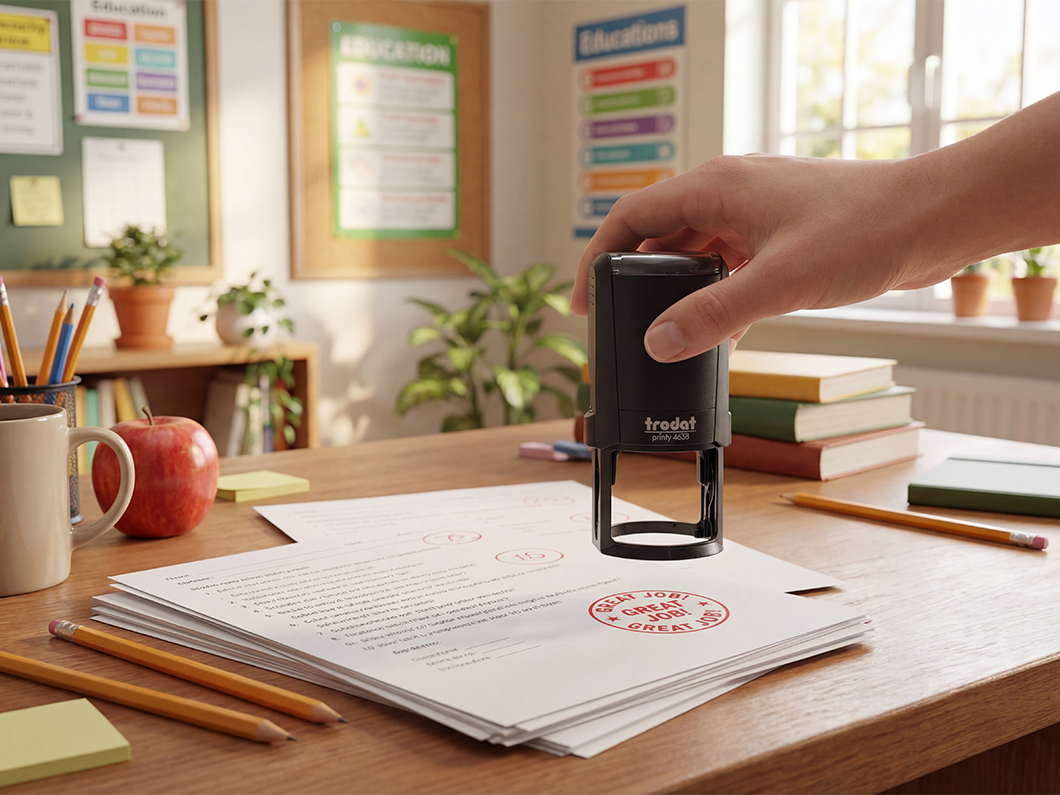 Circle Self-Inking Stamps - View 3