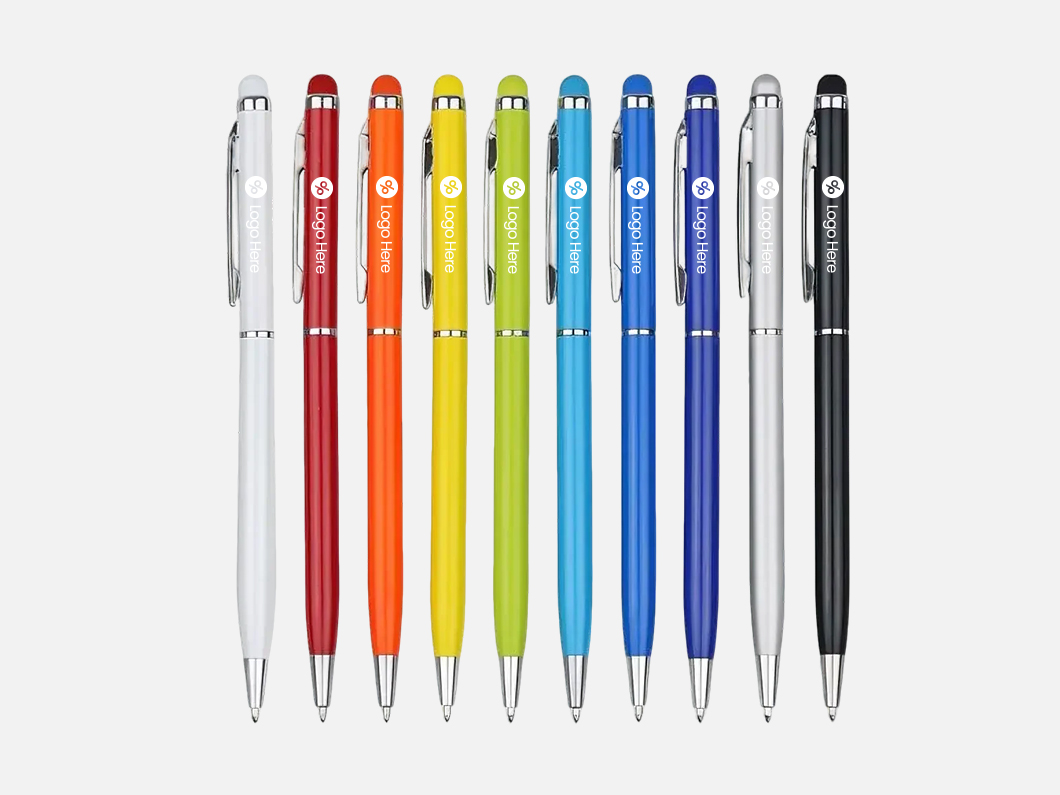Anodized Aluminum Stylus Ballpoint Pen - View 1