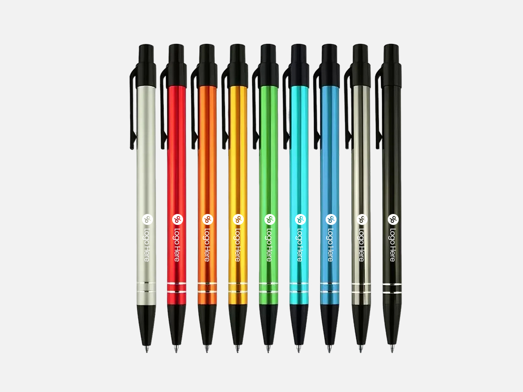Anodized Aluminum Click Ballpoint Pen - View 1