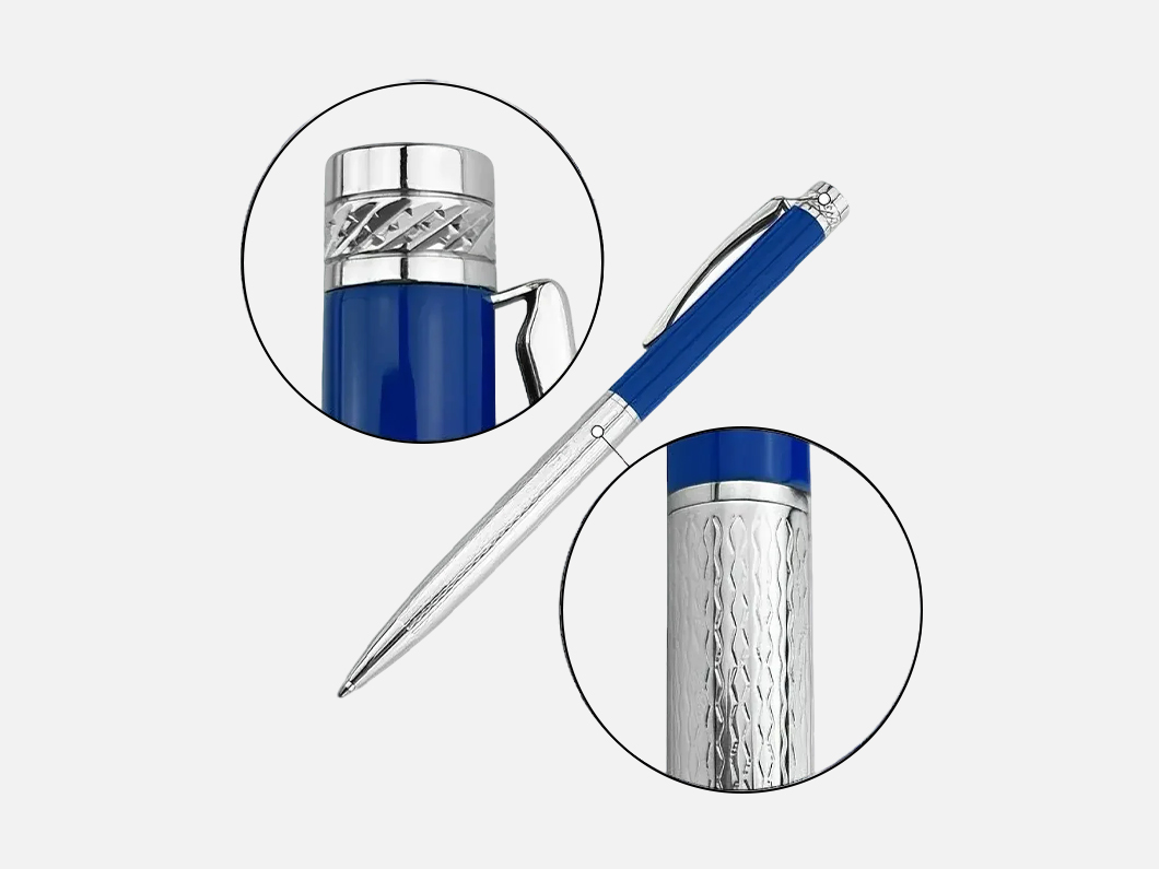 Two-Tone Metal Click Ballpoint Pen - View 2