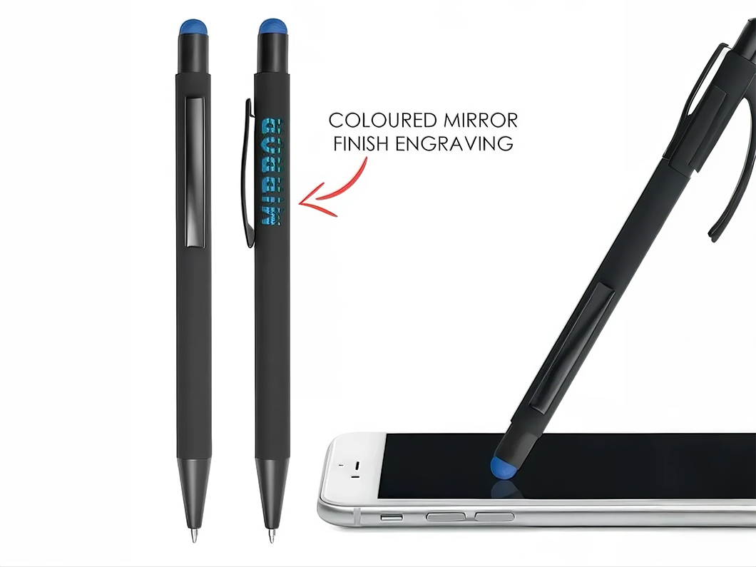 Aluminum Stylus Click Ballpoint Pen - View 2