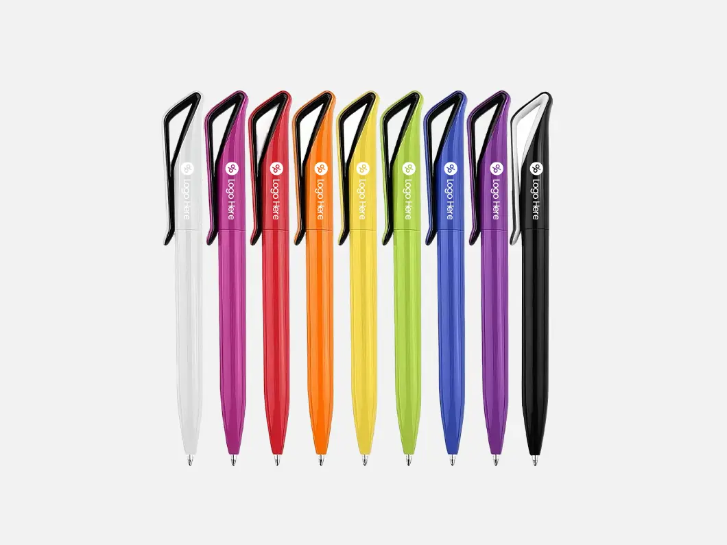 Triangle Clip Twist Ballpoint Pen - View 1