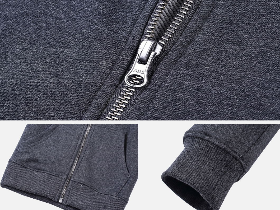 French Terry Zip Hoodie - View 5