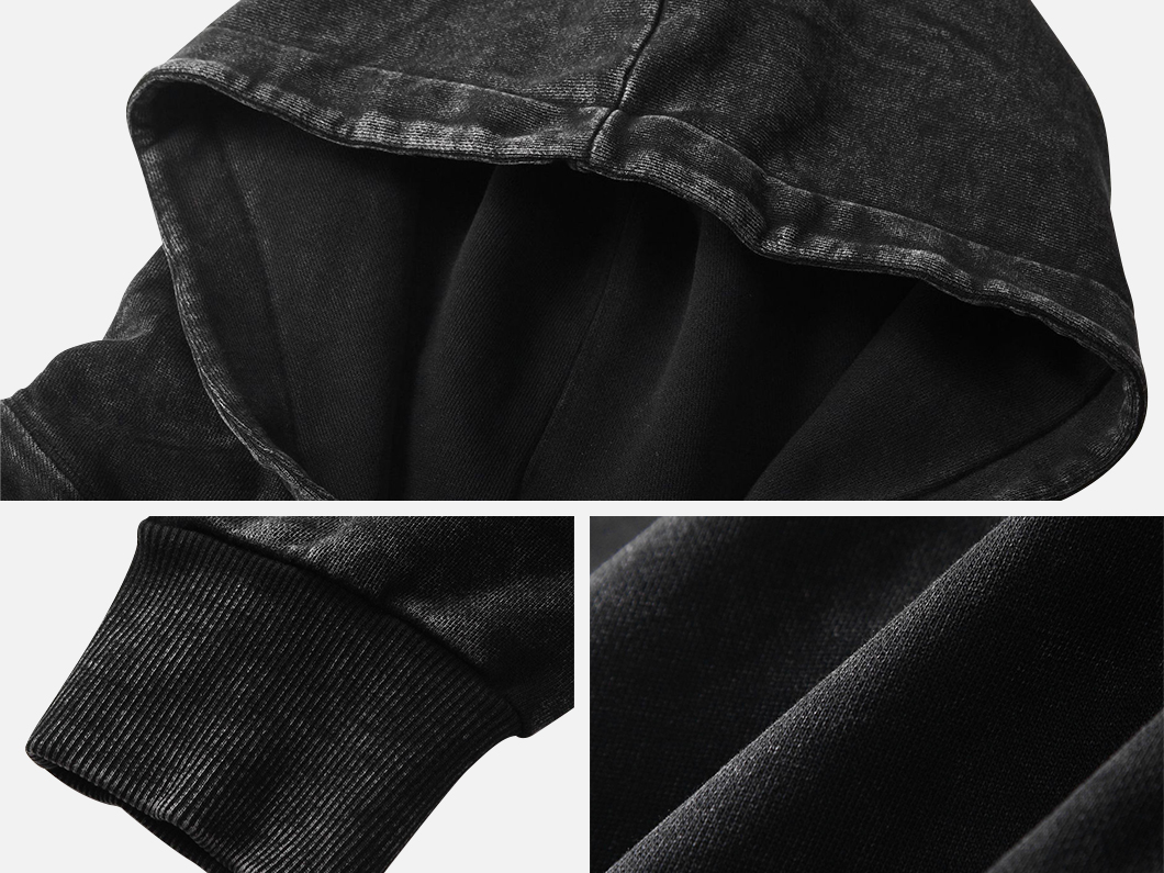 Vintage Washed Oversized Hoodie - View 4