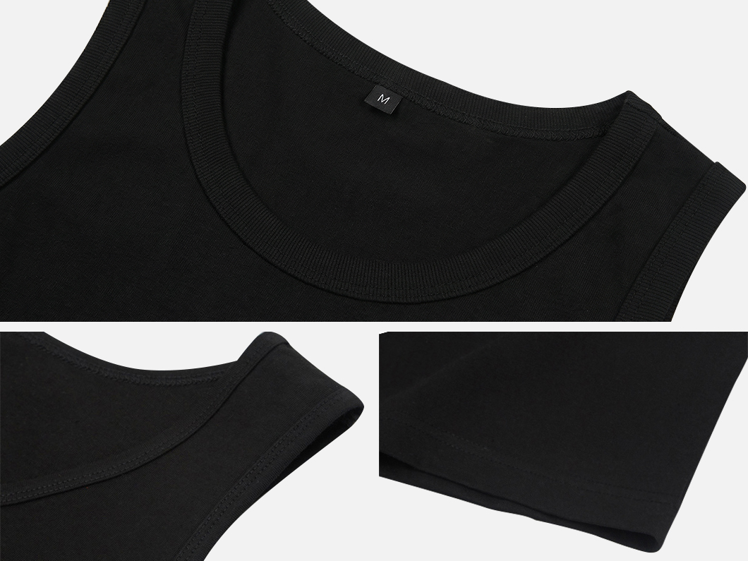 Unisex Colorful Cotton Tank Top - View 6