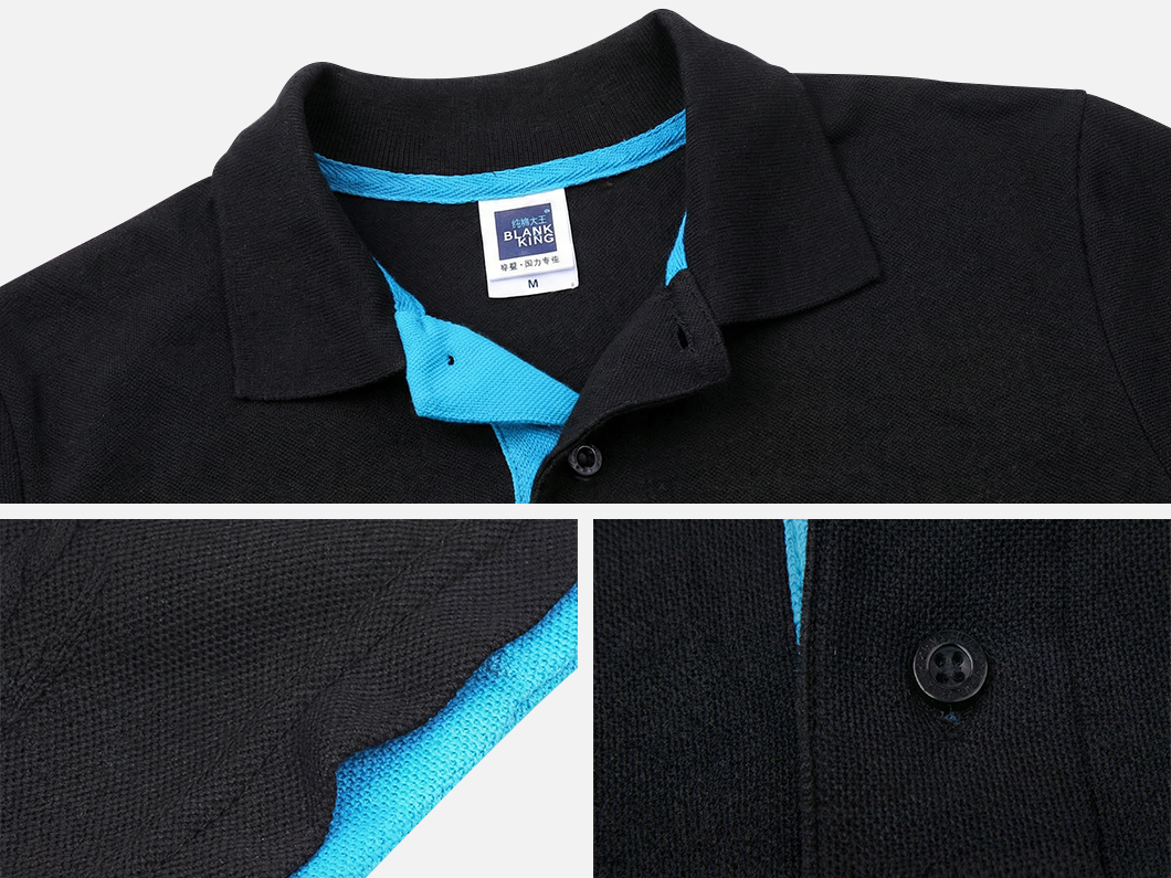 Contrast Detail Polo Shirt - View 3
