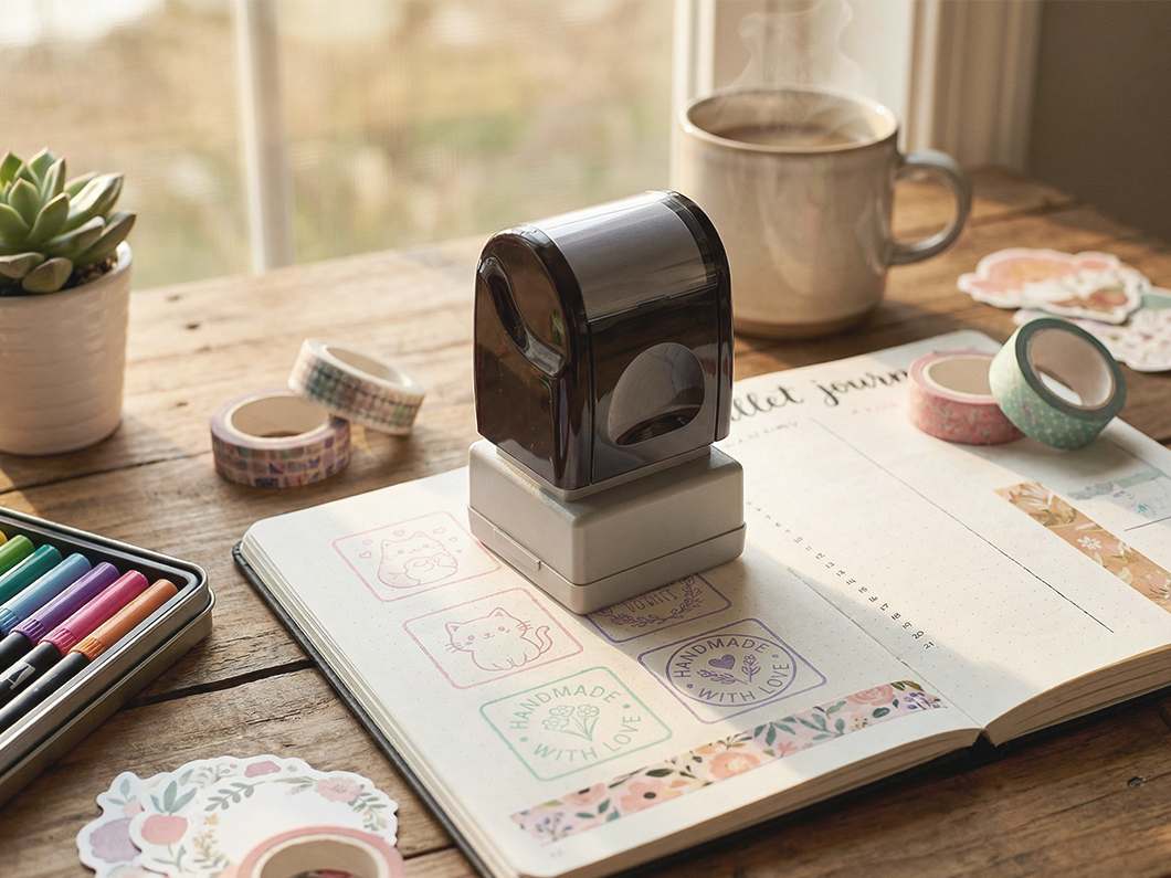 Square Pre-Inked Stamps - View 4