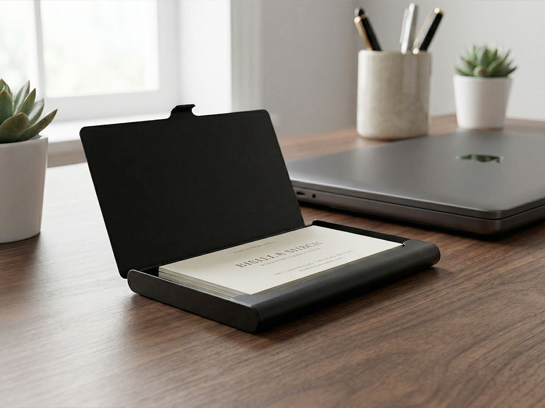 Aluminum Business Card Holder - View 3