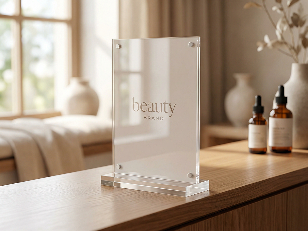 Acrylic T-Shape Sign Holder