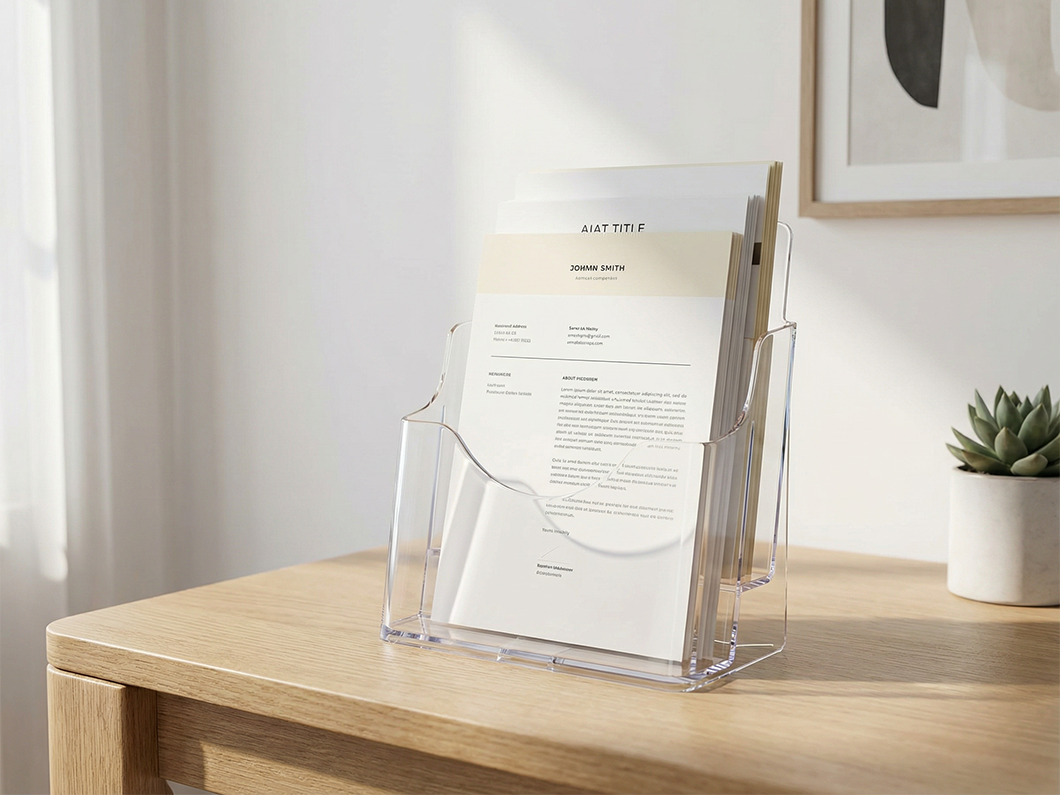Acrylic Brochure & Flyer Holder - View 1