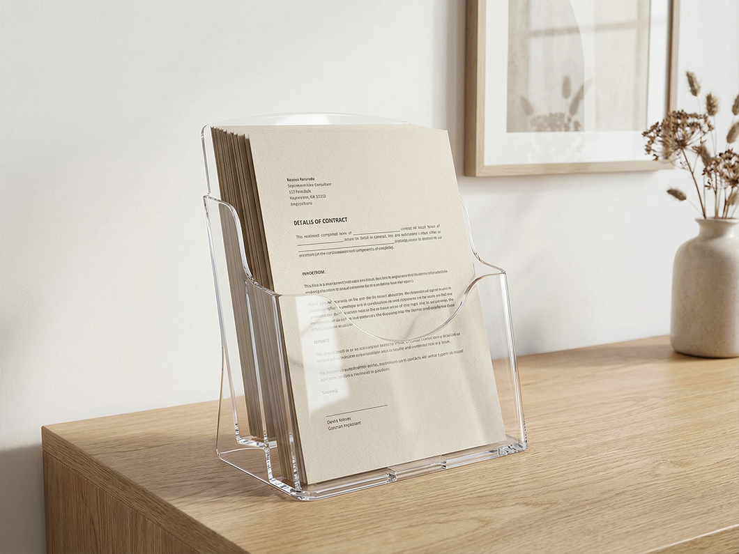 Acrylic Brochure & Flyer Holder - View 2