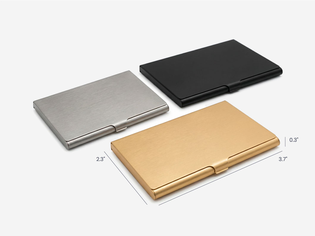 Aluminum Business Card Holder - View 5