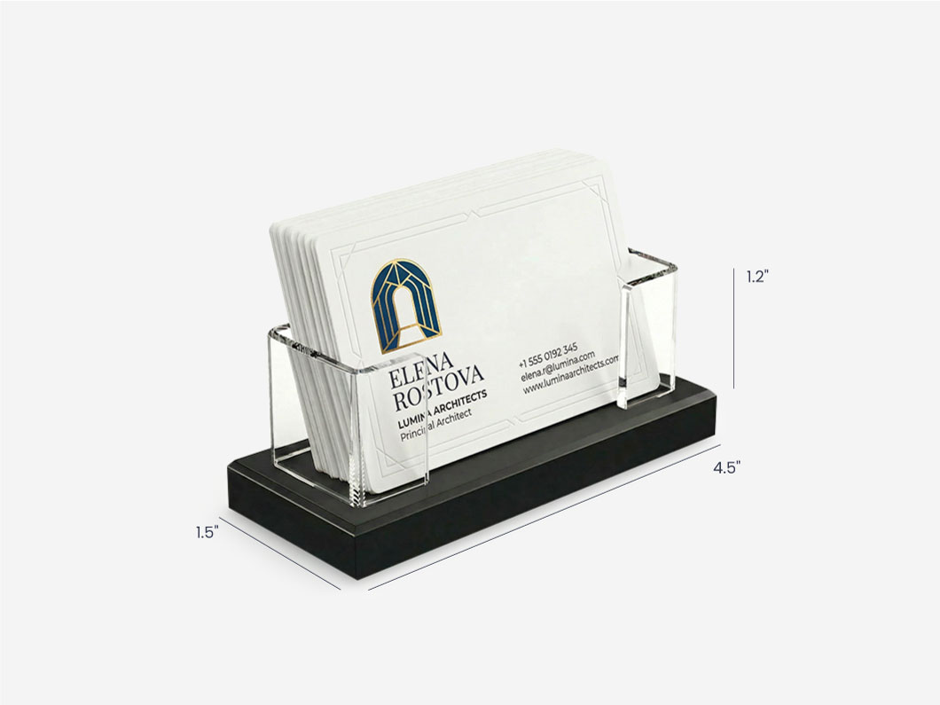 Acrylic Business Card Holder - View 5