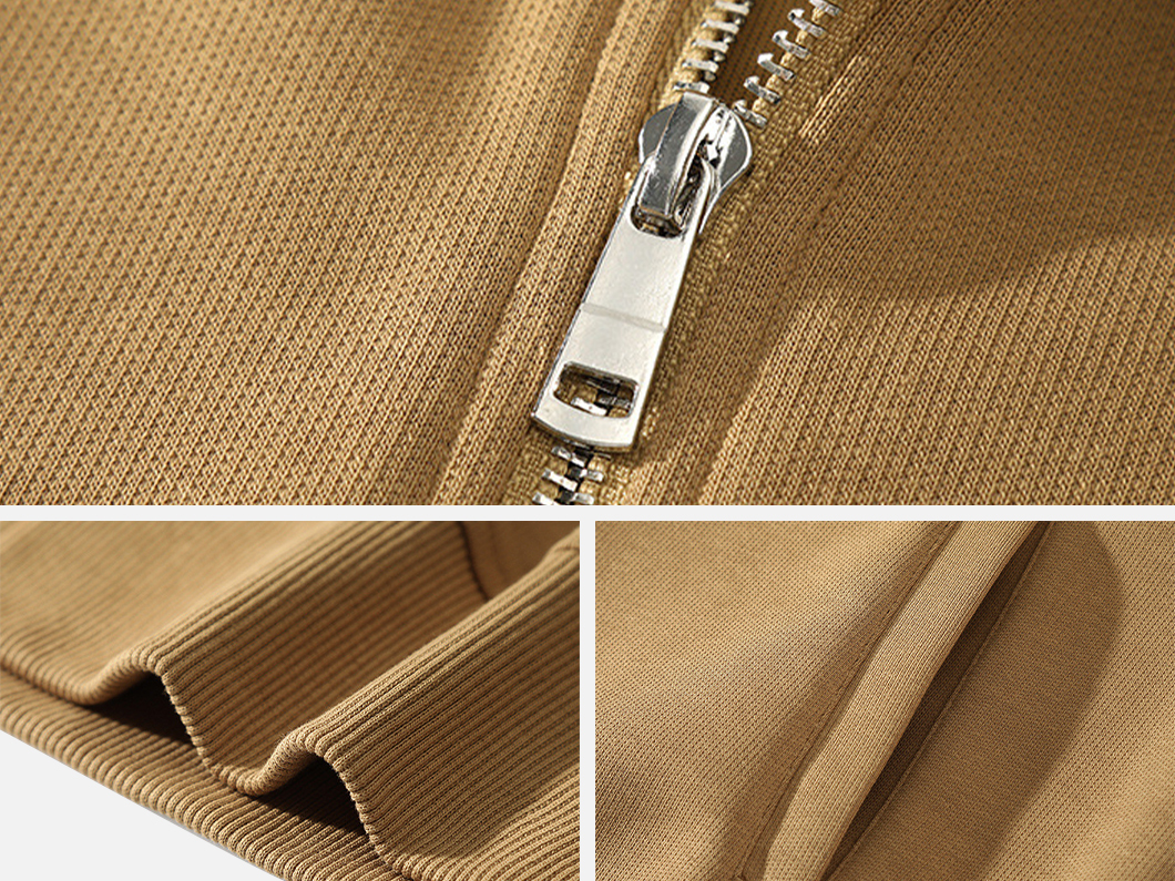 Double Knit Casual Zip Vest - View 6