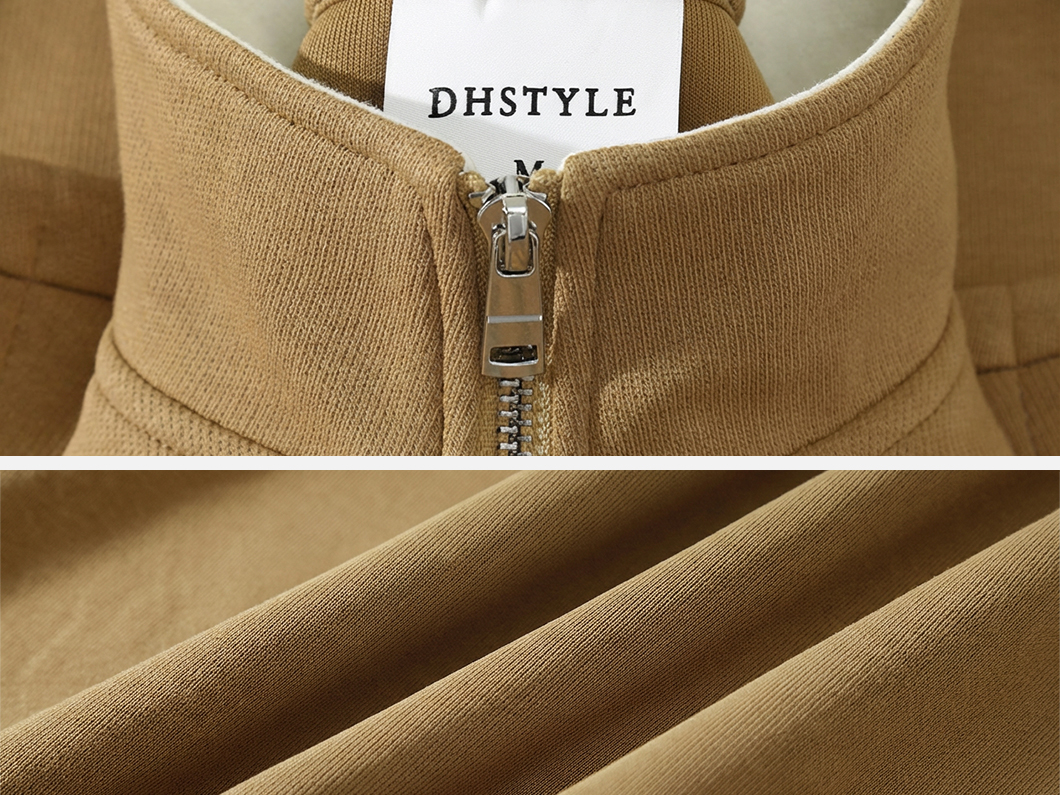 Double Knit Casual Zip Vest - View 5