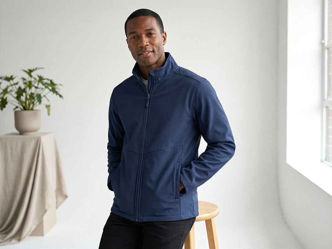 Men’s Fleece Lined Softshell Jacket - View 1