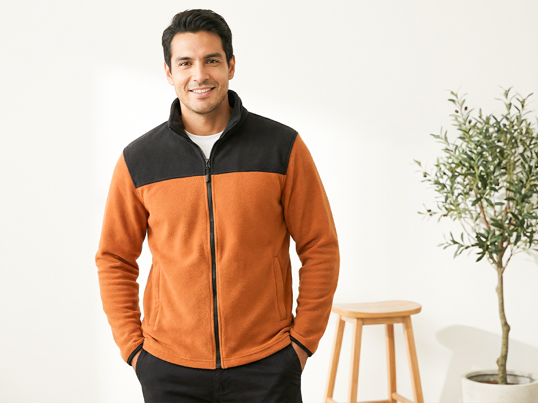 Colorblock Polar Fleece Jacket - View 4