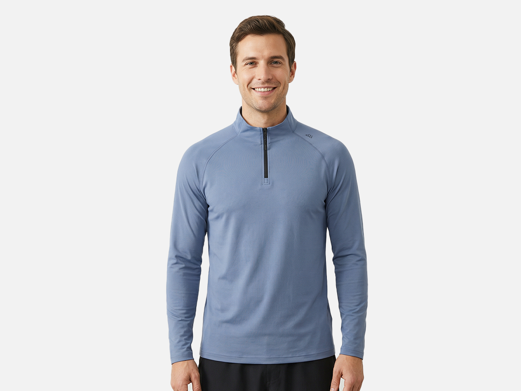 Performance Quarter-Zip Long Sleeve T-Shirt - View 2