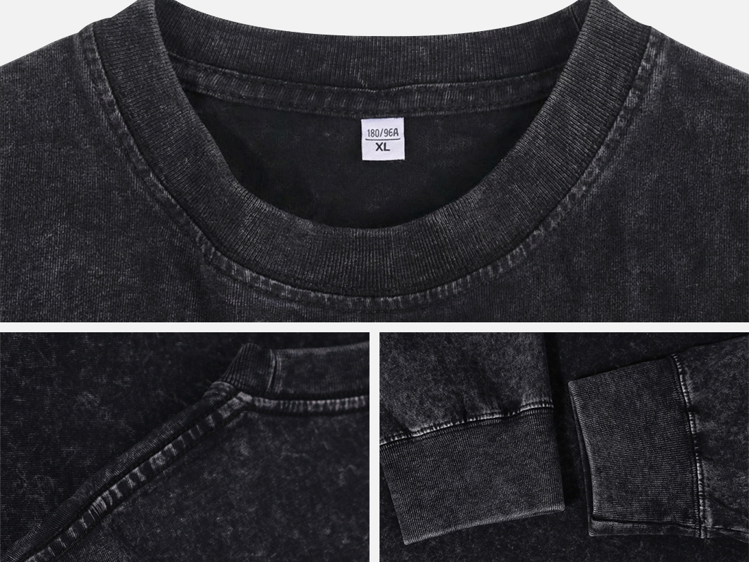 Vintage Washed Long Sleeve T-Shirt - View 4