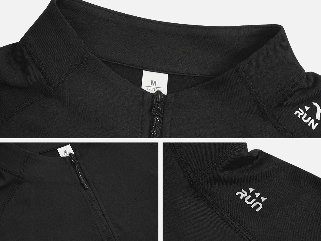 Performance Quarter-Zip Long Sleeve T-Shirt - View 4