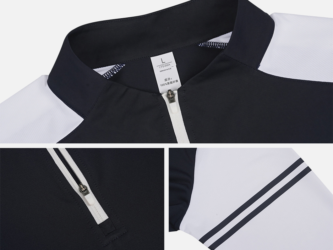Lightweight Athletic Quarter-Zip Long Sleeve T-Shirt - View 5