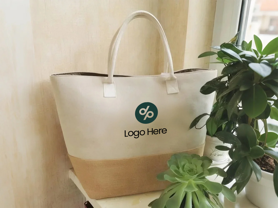 Large Capacity Jute Tote Bag - View 2