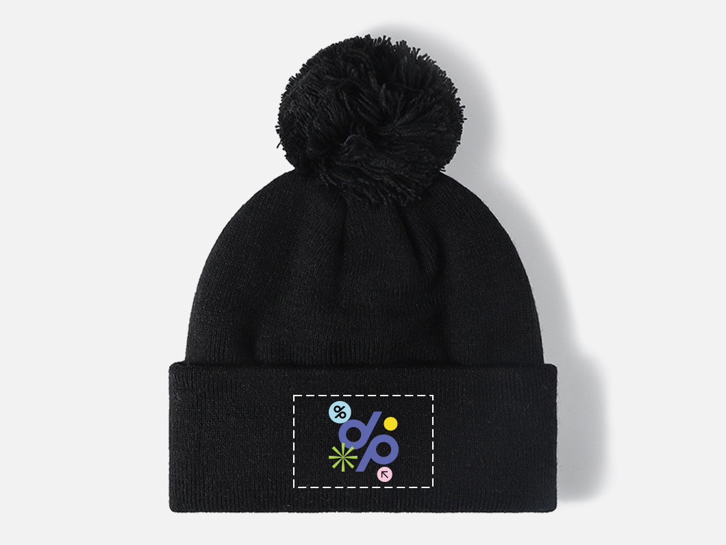 Fleece Lined Pom Beanie