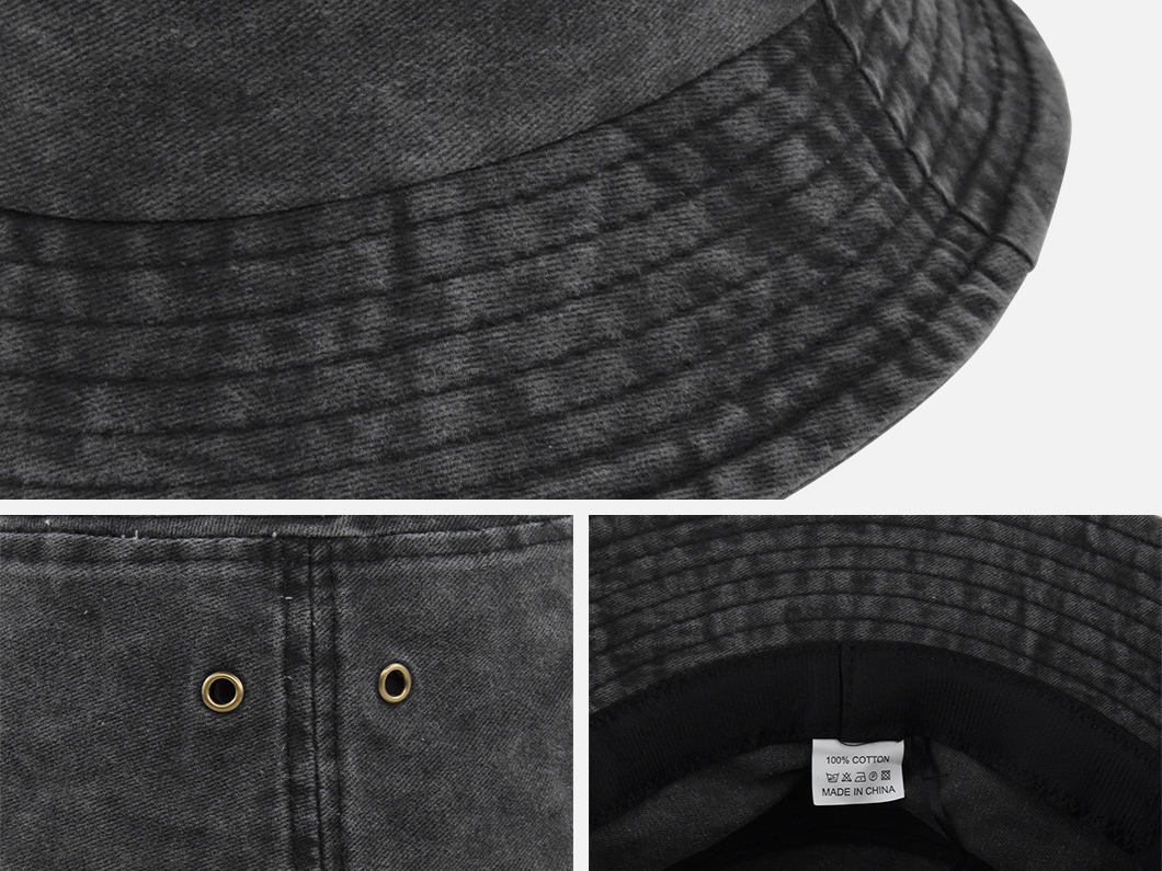 Vintage Washed Cotton Bucket Hat - View 4
