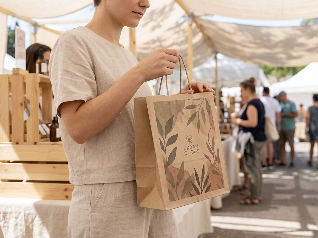 Custom Kraft Paper Bags - View 4