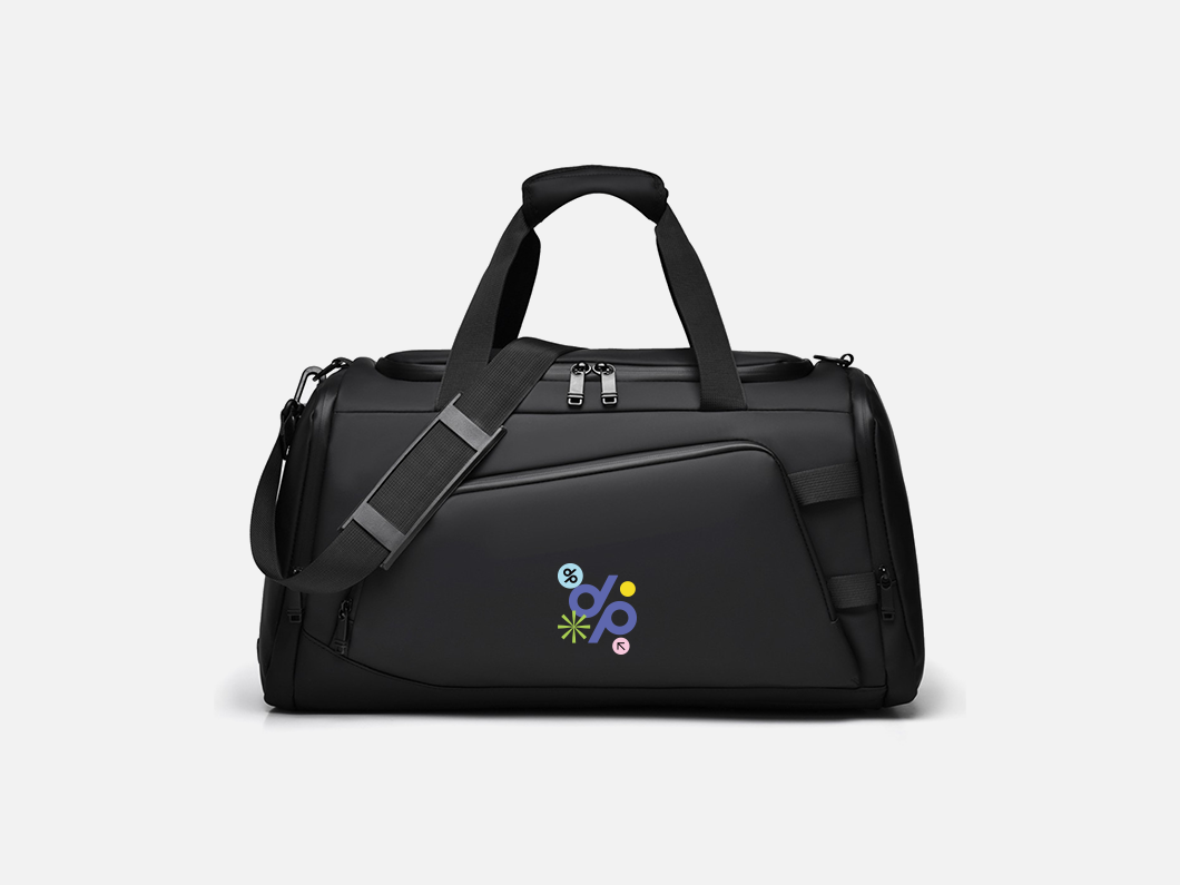 Water-Resistant Gym Duffel Bag with Shoe Compartment