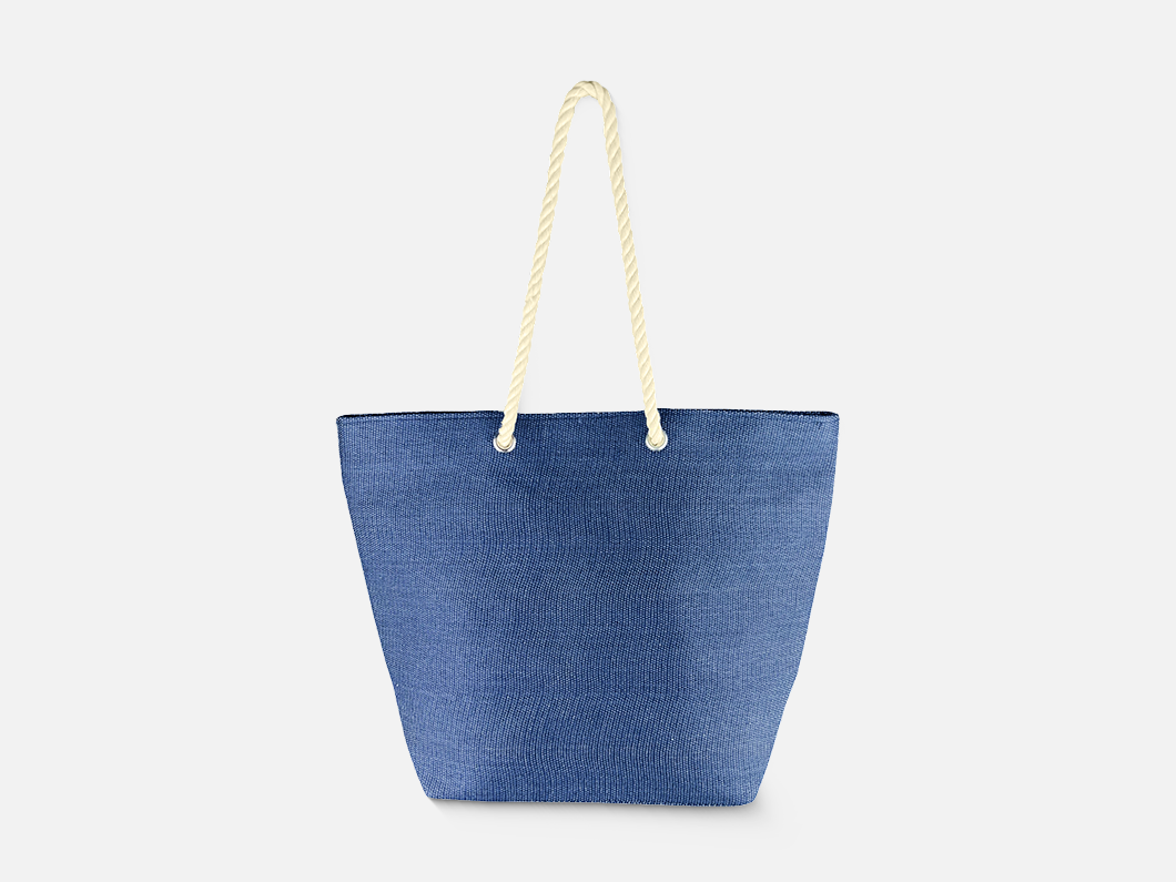 Rope Handle Beach Tote Bag - View 2