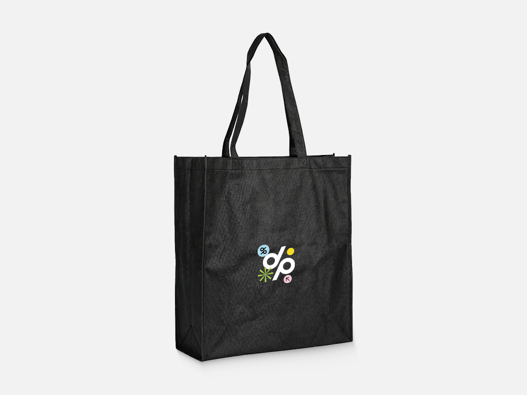 Reusable Large Non-Woven Shopping Tote - View 1