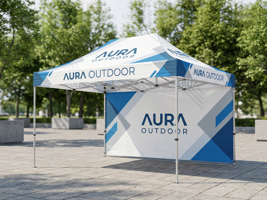 15' x 10' Custom Printed Canopy Tents - View 3