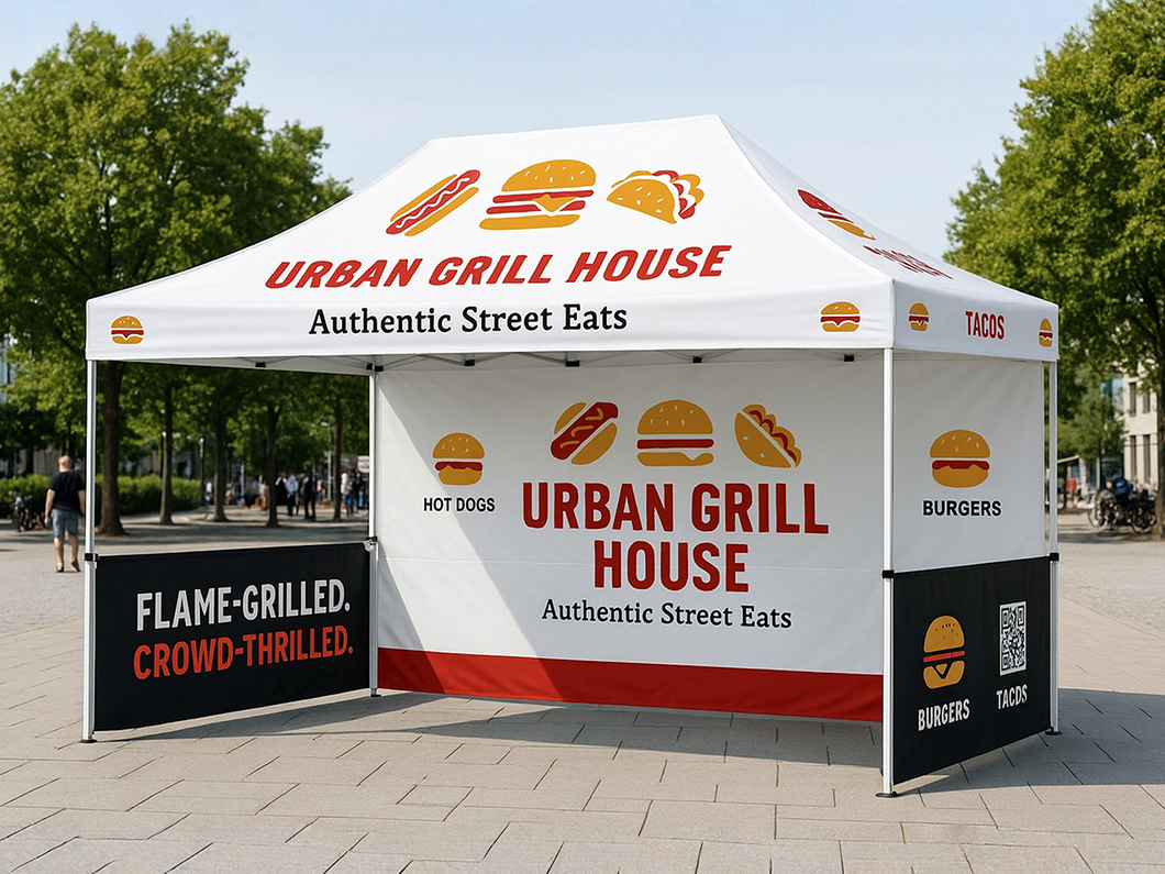 15' x 10' Custom Printed Canopy Tents - View 4