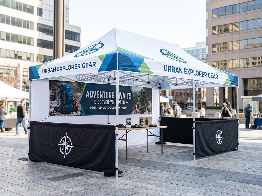 20' x 10' Custom Printed Canopy Tents - View 4