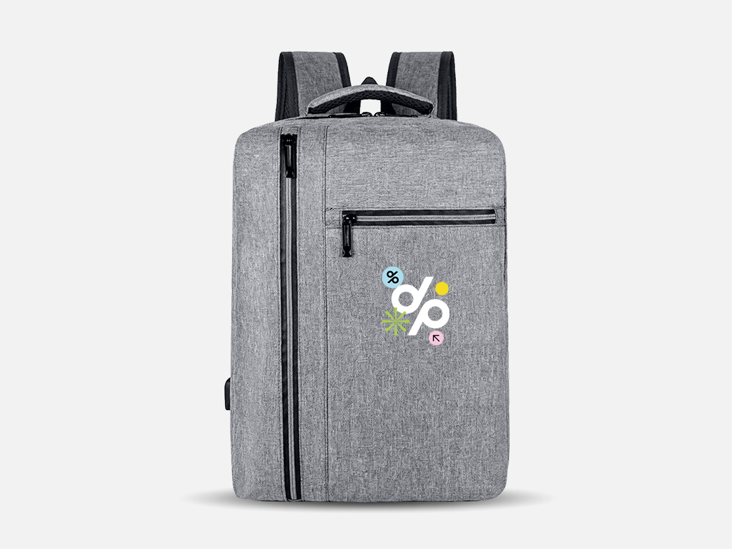 Multi-Compartment Laptop Backpack with USB - View 1