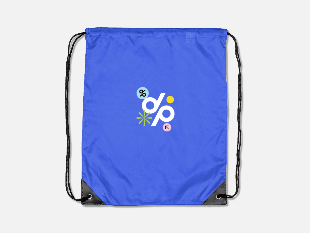 Rainbow Color Drawstring Bag - View 1